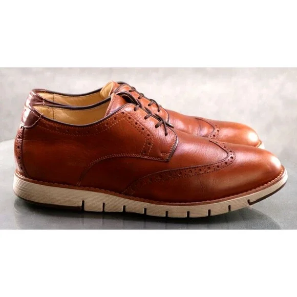 Johnston & Murphy Holden $150 Men's Wingtip Oxford Dress Shoes Size 10 M 27-1746